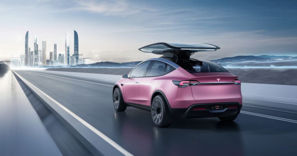 the-future-of-personalized-driving-with-pink-tesla